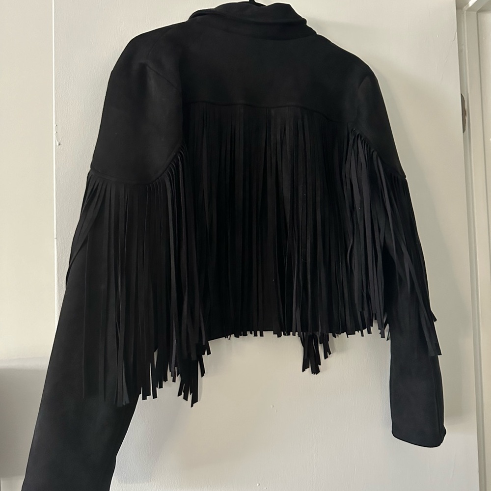 Suede fringe jacket never worn